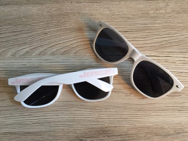 Baerenhochzeit Sonnenbrille, weiss